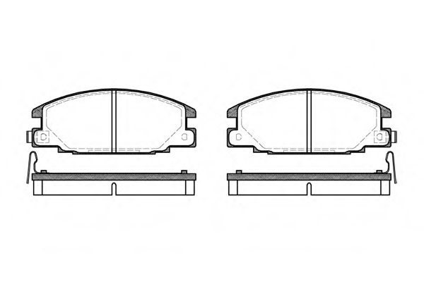 Колодки гальмівні дискові JAPANPARTS арт. 023804