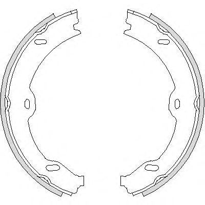 REMSA DB Колодки гальмівні барабанні  W211 03- TOKO CARS арт. 470800