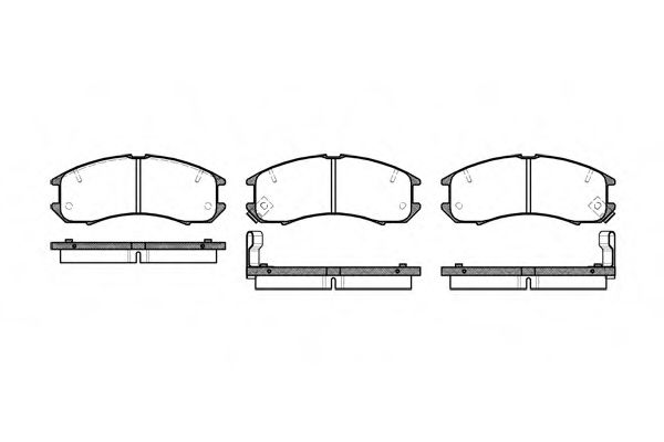 Колодки гальмівні дискові TOKO CARS арт. 027302