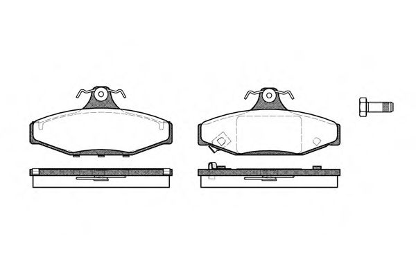 Колодки гальмівні дискові BREMBO арт. 033512