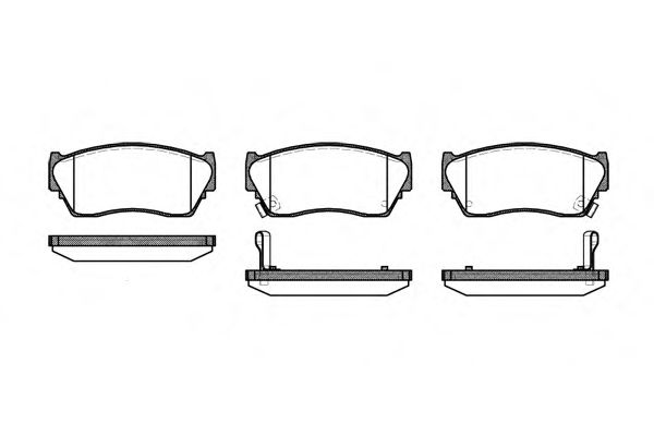 REMSA гальмівні колодки перед. NISSAN Sunny 1,4-2,0 90-95 [-] FEBIBILSTEIN арт. 036402