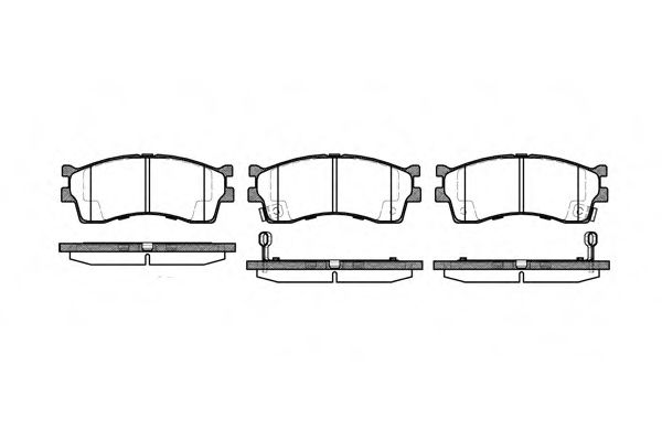 REMSA KIA колодки гальмівні передні Cerato 04-, Rio -05. JAPANPARTS арт. 041532