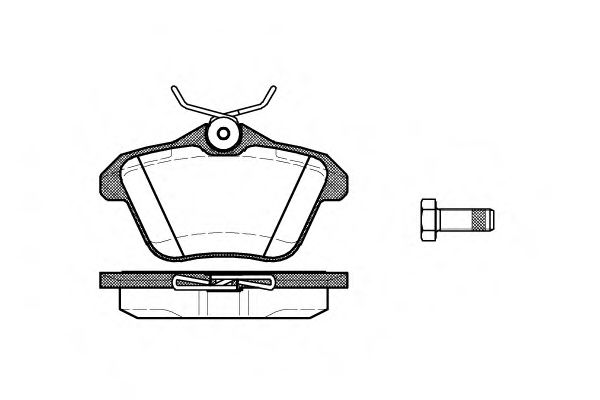 Колодки гальмівні дискові BREMBO арт. 058110