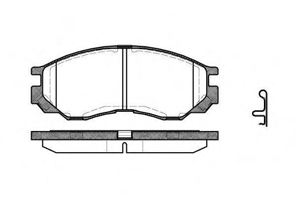 Колодки гальмівні дискові BOSCH арт. 058300