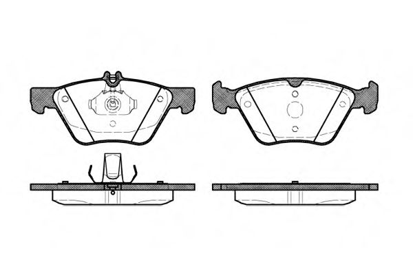 REMSA DB гальмівні колодки перед. W210/211/220 CHRYSLER 300C COMLINE арт. 060120