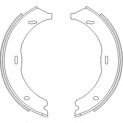 REMSA Колодки гальмівні барабанного типу (d 186мм) DB Vito 03- ZIMMERMANN арт. 474500