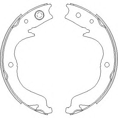 Колодки гальмівні барабанні WOKING арт. 474800