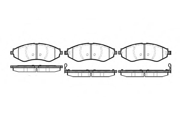 Колодка гальм. диск. CHEVROLET LACETTI передн. (вир-во REMSA) DELPHI арт. 064522