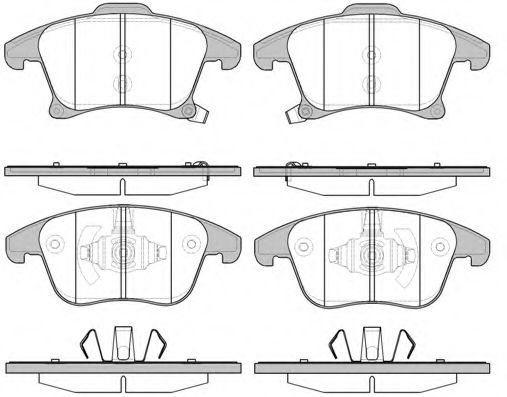 Колодка гальм. диск. FORD MONDEO V (09/14-) передн. (вир-во REMSA) ROADHOUSE арт. 124922