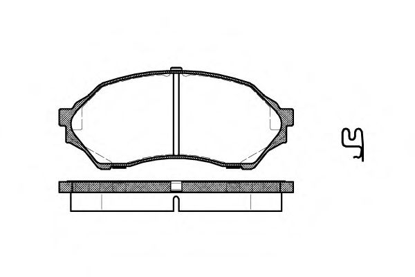 Колодка гальм. диск. MAZDA 323 F передн. (вир-во Remsa) JAPANPARTS арт. 069900