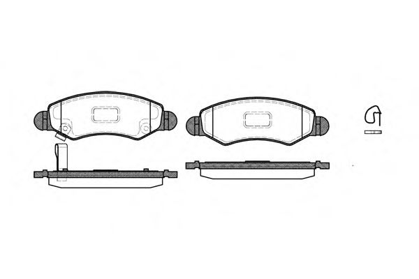 REMSA SUZUKI гальмівні колодки передн. Ignis 03-, Wagon R+ 00-, OPEL Agila 00- BLUEPRINT арт. 070221