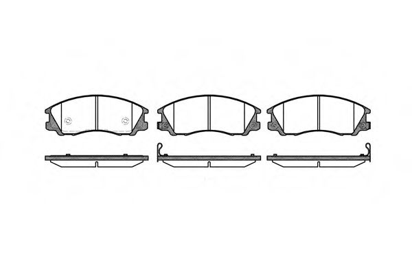REMSA HYUNDAI гальмівні колодки дискові Terracan 01- TRW арт. 077132