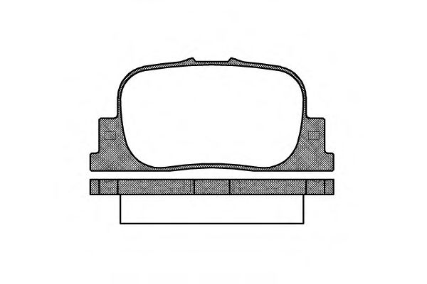 REMSA гальмівні колодки задн. TOYOTA Camry 2,4 02- LEXUS  ES 300 FRICTION MASTER арт. 080100