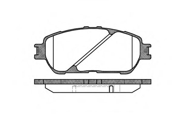 Колодка гальм. диск. TOYOTA CAMRY 2.4I 16V 01.11 - передн. (вир-во REMSA) BLUEPRINT арт. 089800