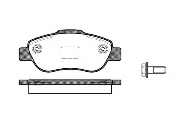 Колодки гальмівні дискові передні FIAT Panda 03-12 TRISCAN арт. 110000