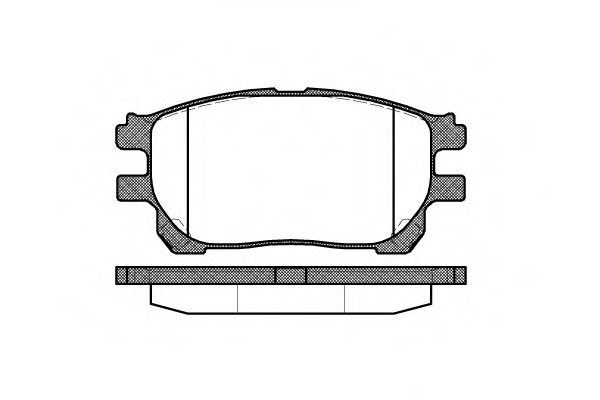 REMSA TOYOTA К-т гальмівних колодок PREVIA 2.0D 07 00- FEBIBILSTEIN арт. 114300