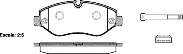 Колодки гальмівні дискові MERCEDESBENZ арт. 124500