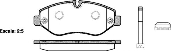 Колодки гальмівні дискові BREMBO арт. 124510