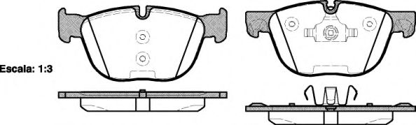 Колодки гальмівні дискові BREMBO арт. 129700