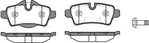 REMSA BMW гальмівні колодки задн.MINI BOSCH арт. 134400