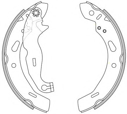 REMSA FORD  Колодки гальмівні барабанні задн. 200*32 Fiesta 08-. BLUEPRINT арт. 427800