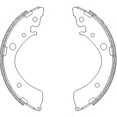 Колодки гальмівні барабанні BREMBO арт. 436701