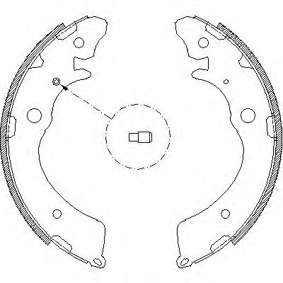 Колодки гальмівні барабанні BREMBO арт. 438300