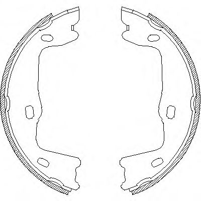 REMSA Щеки тормозные задн. OPEL Astra F, Vectra A, B, Omega A, B FERODO арт. 465100