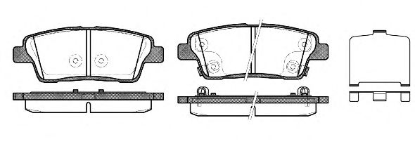REMSA HYUNDAI Колодки гальмівні задні Sorento,Santa Fe ROADHOUSE арт. 145802