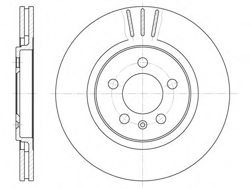 Диск гальмівний SEAT, VW, передн. (вир-во REMSA) BOSCH арт. 629310