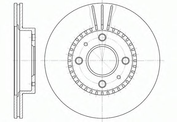 Диск гальмівний BOSCH арт. 643010