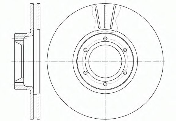 REMSA RENAULT диск гальмівний передній Master II 2.5/2.8TD 98-, OPEL, NISSAN DELPHI арт. 656710