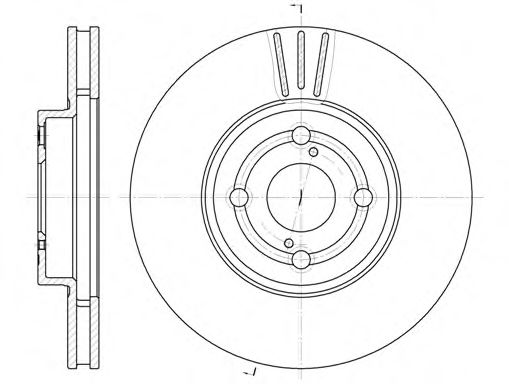 Диск гальмівний BLUEPRINT арт. 670310