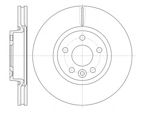 Диск гальмівний FORD GALAXY, MONDEO передн., вент. (вир-во REMSA) BLUEPRINT арт. 6101910