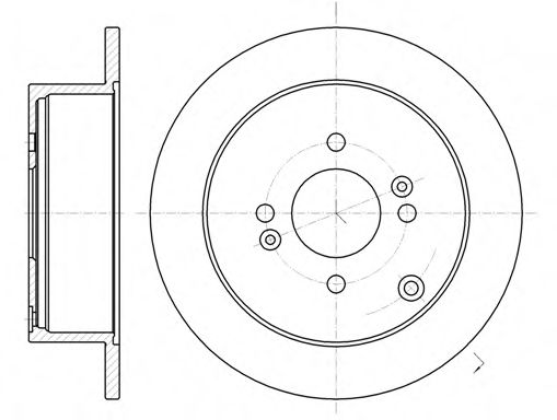 REMSA HYUNDAI диск гальмівний Accent 05-, Getz 02- BLUEPRINT арт. 6102400