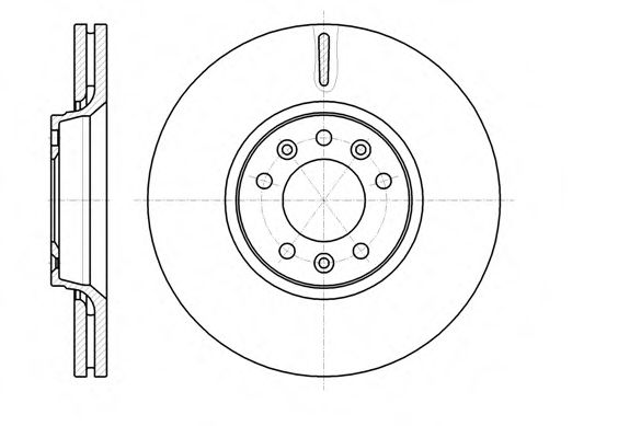 REMSA CITROEN гальмівний диск передн. Jumpy,C5 III 09- (304*28) BOSCH арт. 6105410