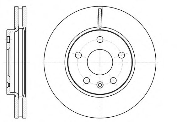 REMSA OPEL диск гальмівний передній (296*30) Insignia 08-. ROADHOUSE арт. 6128510