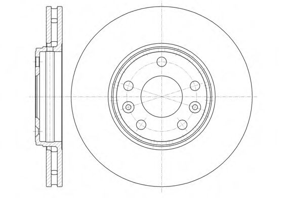 REMSA RENAULT диск гальмівний передній (296*26) Laguna 07- TEXTAR арт. 6134410