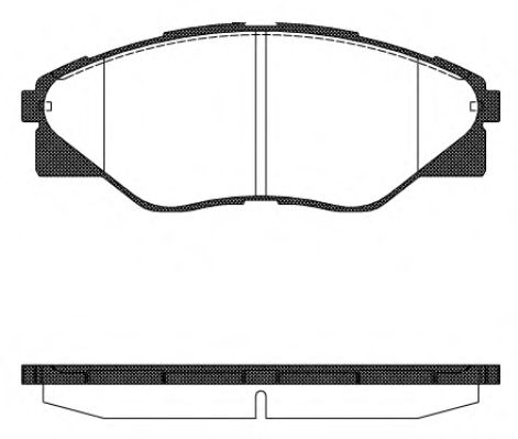 REMSA TOYOTA Гальмівні колодки передн. HILUX VII (_N1_, _N2_, _N3_) 2.5 D 4WD (KUN25) 05-15 DELPHI арт. 146600