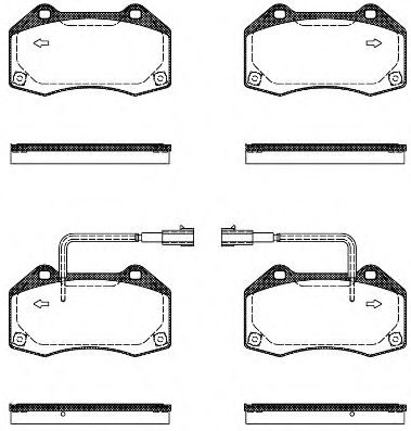 REMSA ALFA ROMEO  Колодки гальмівні MITO  1.4 08- BREMBO арт. 111310