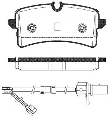 REMSA VW гальмівні колодки задні Audi A6/7 11- ABS арт. 150502