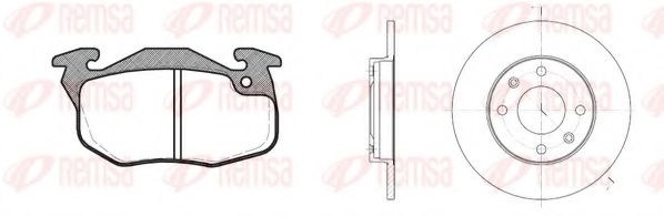 REMSA CITROEN К-кт гальм. колодки + диски SAXO (S0, S1) 1.1 X, SX 96-03 JURID арт. 819200