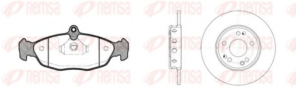 REMSA OPEL К-кт гальм. колоди + диски ASTRA F (T92) 1.4 Si 93-01, CORSA B (S93) 1.0 i 12V (F08, F68, M68) 96-00 ABS арт. 839301