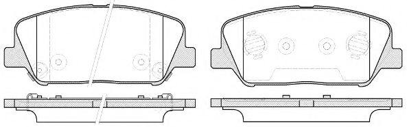 REMSA гальмівні колодки передн.Opel Corsa D,  PEUGEOT 1.6Hdi 09- BLUEPRINT арт. 139812