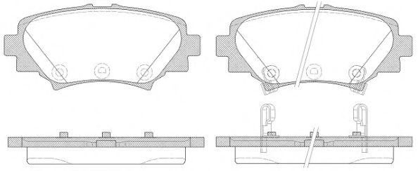 REMSA MAZDA Колодки гальмівні задні Mazda 3 13- BLUEPRINT арт. 157002