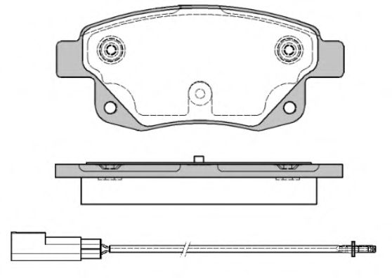 Колодки гальмівні дискові BOSCH арт. 125201