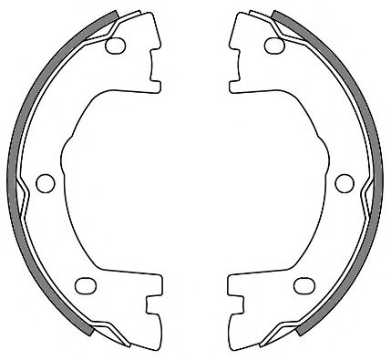 Колодки гальмівні барабанні (комплект 4 шт) TRW арт. 464000