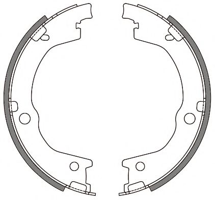 REMSA HYUNDAI  Колодки гальмівні барабанні  Trajet JAPANPARTS арт. 464400