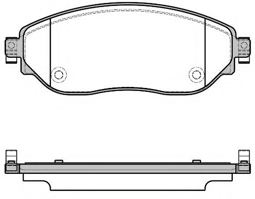 REMSA NISSAN Тормозные колодки передн.Primastar,Renault Trafic III,Opel Vivaro,NV300 14- ICER арт. 161708