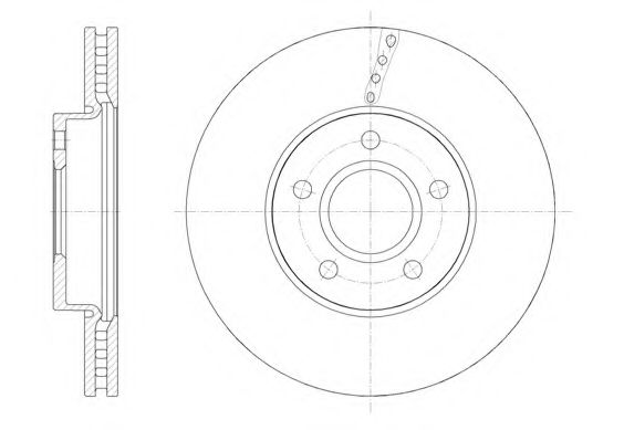 REMSA диск гальм. передн. VOLVO V40 12- BREMBO арт. 6158810